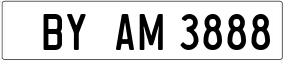 Truck License Plate